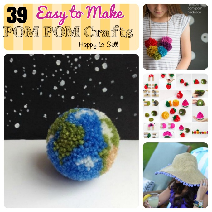 Pom Pom Crafts easy to make and sell