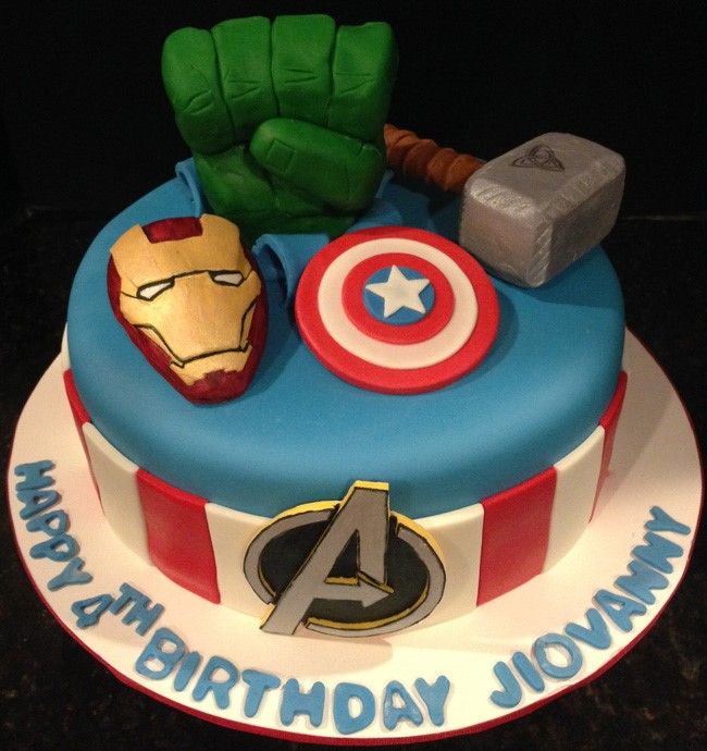 Avengers cake all