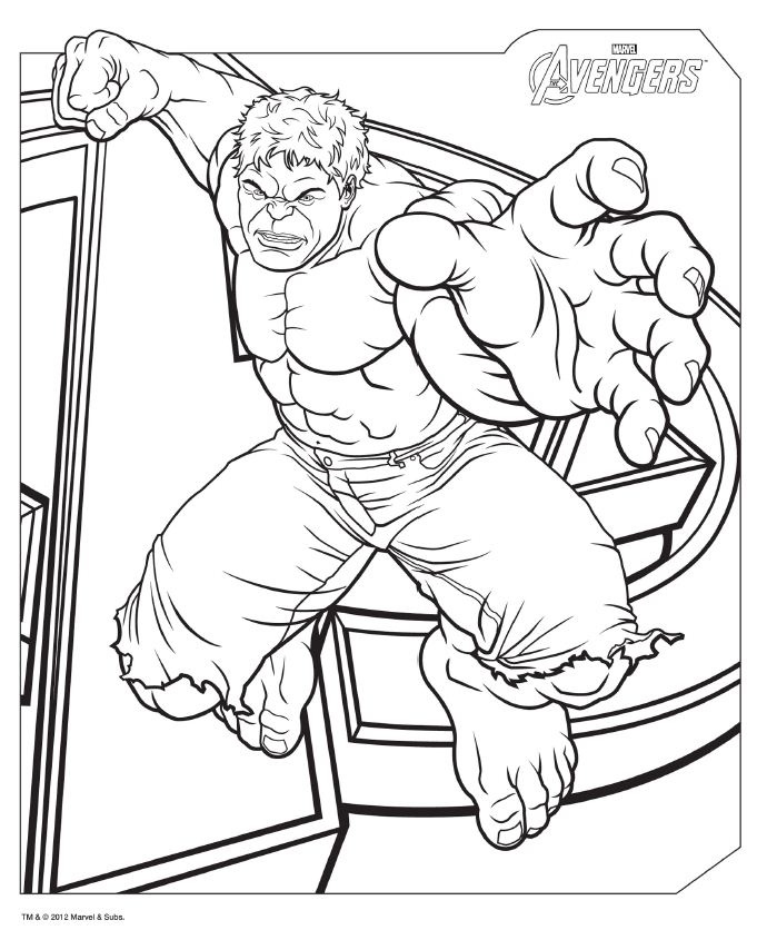 Avengers coloring pages u2