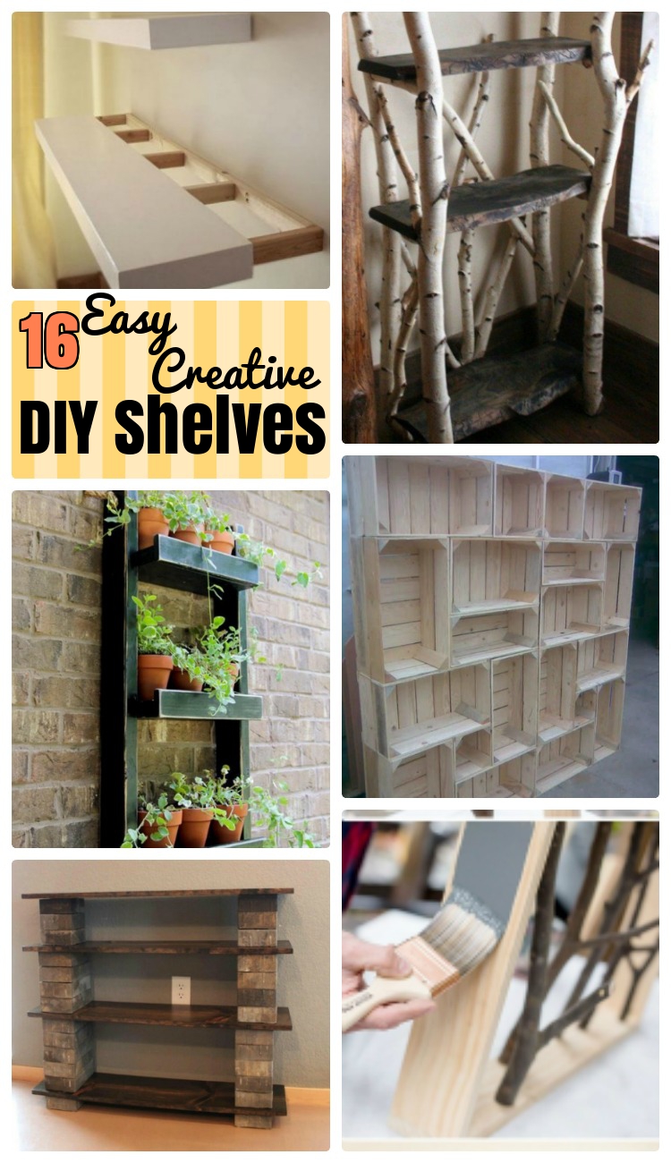 Easy and Creative DIY Shelves