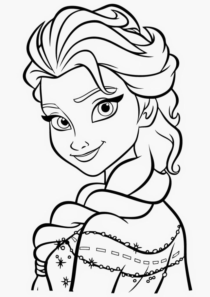 Fantasizing Frozen Birthday Party Ideas Coloring Pages Elsa Gambar Vifer
