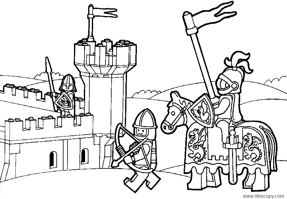 Lego Coloring pages h4