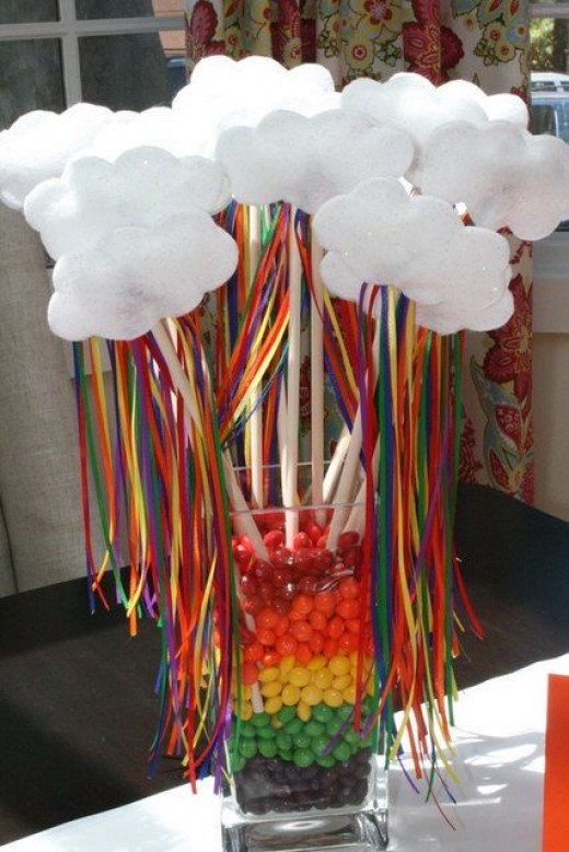 DIY Rainbow Birthday party ideas 