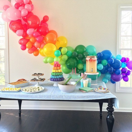 DIY Rainbow Birthday party ideas 