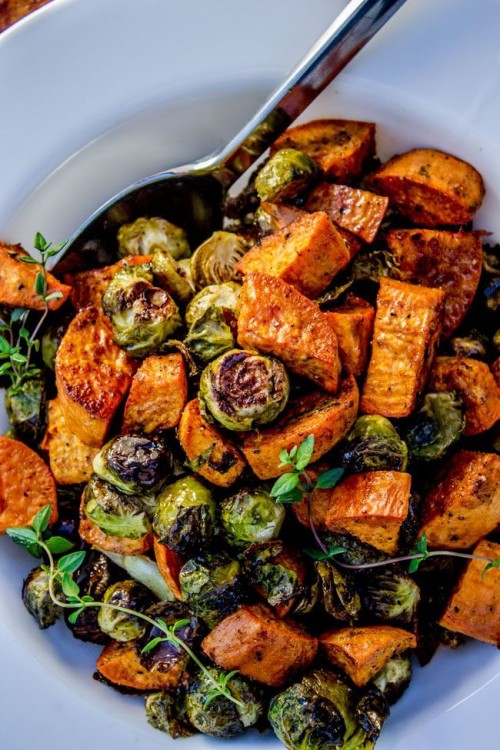 Brussel Sprouts And Sweet Potatoes Balsamic at Brian Gillam blog