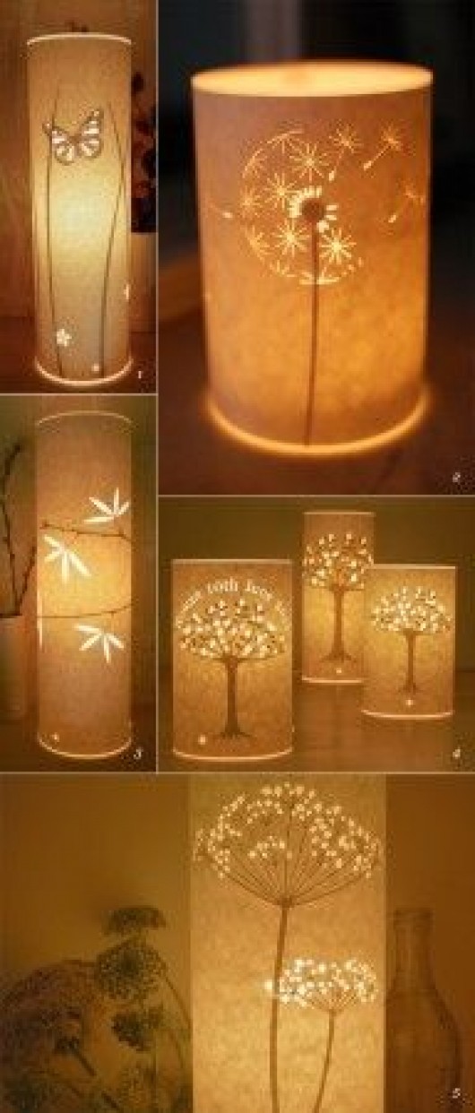 DIY lamp (Eternal flame) - learn how to make a paper lampshade/lantern -  EzyCraft 