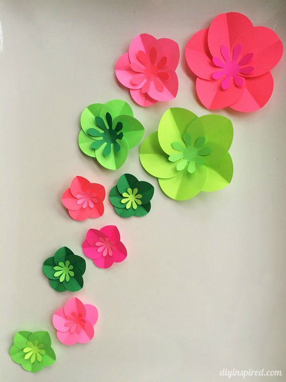 Easy paper flower craft