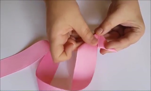 How to Ribbon Flower with Pearl Beads (8)