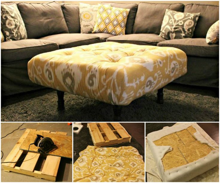 Pallet Simple Ottoman DIY