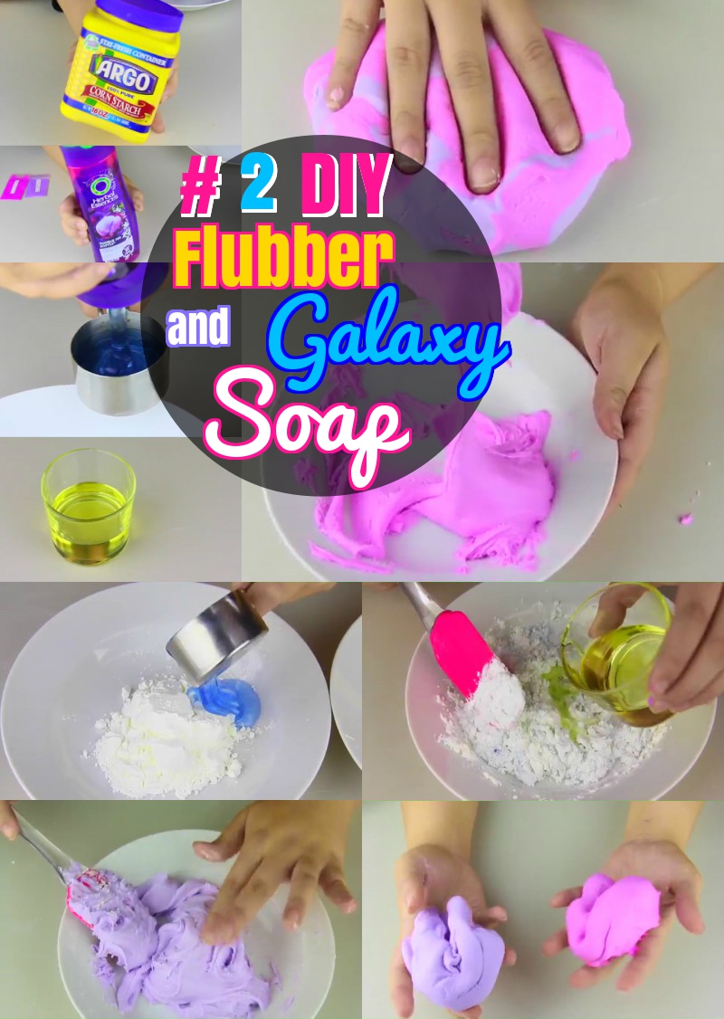 DIY Flubber Galaxy Homemade Soap