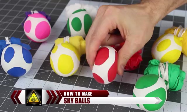 DIY How to make Parachute flying Sky balls (1)
