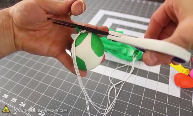 DIY How to make Parachute flying Sky balls (22)