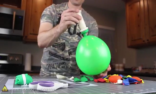 DIY How to make Parachute flying Sky balls (9)