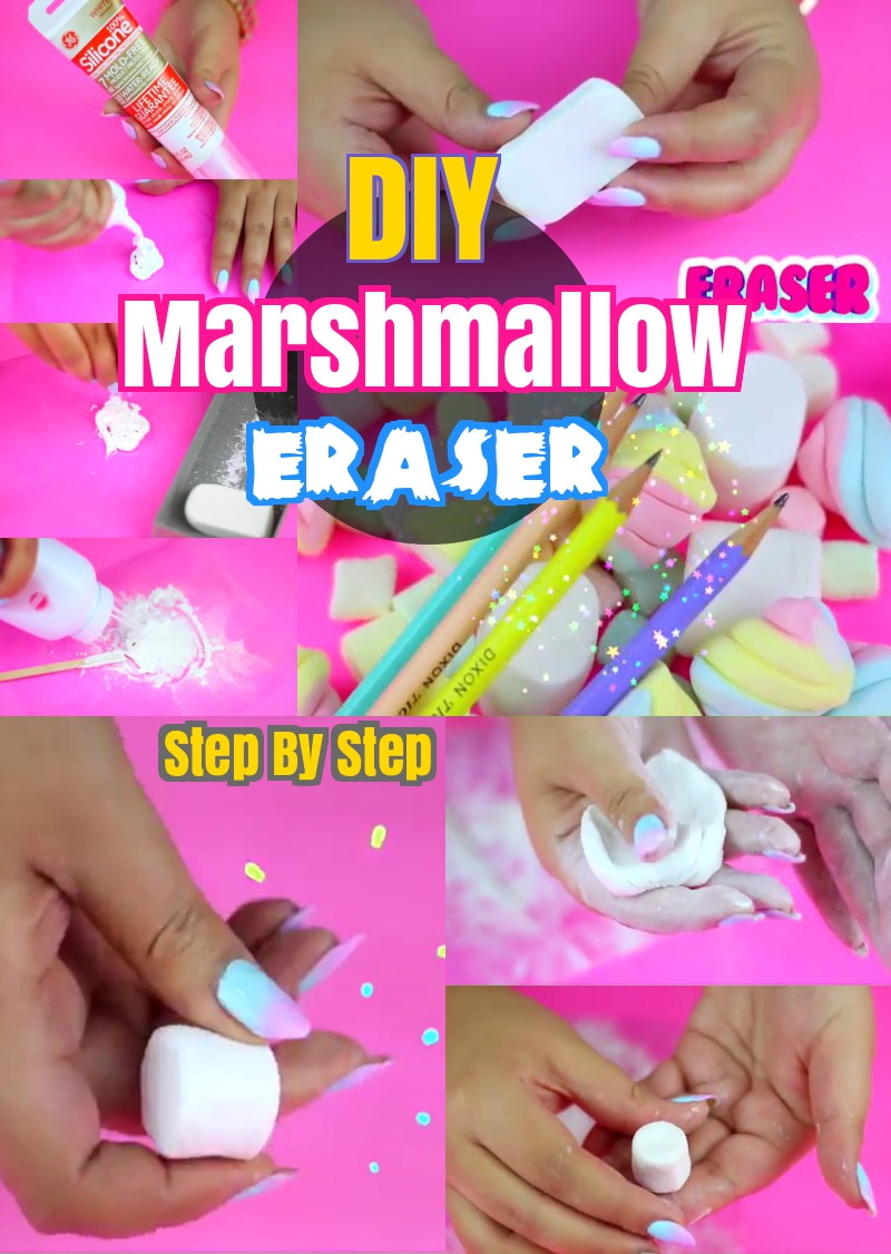 DIY Marshmallow Eraser Back to school Craft