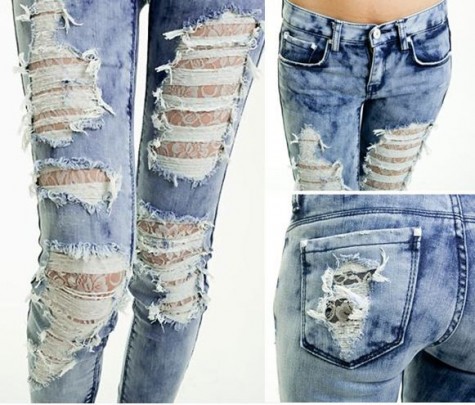 DIY ripped jeans distressed jean