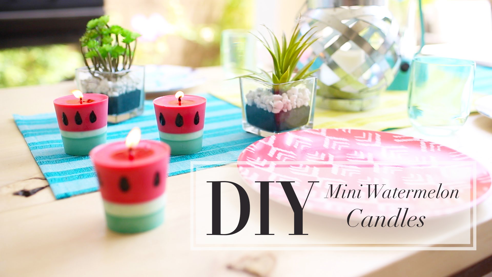 DIY how to Make a Watermelon Candle step by step