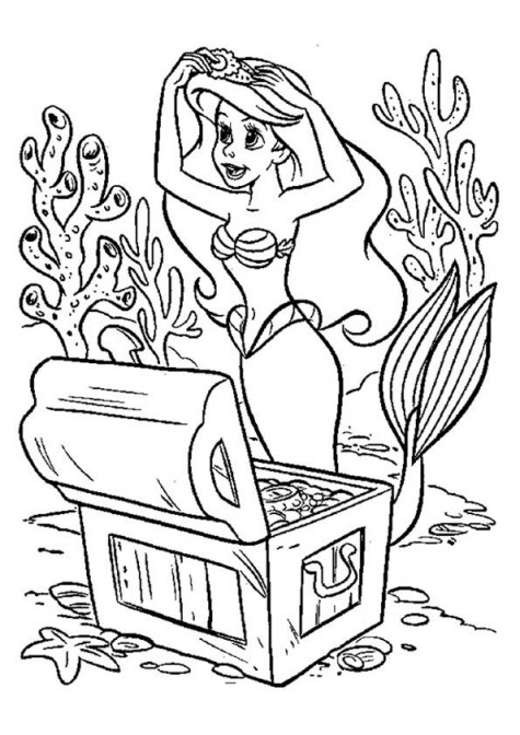 Mermaid-coloring-pages