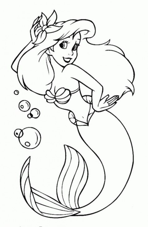 mermaid coloring disney colouring mermaids printable cute ariel ausmalbilder barbie sea tattoo