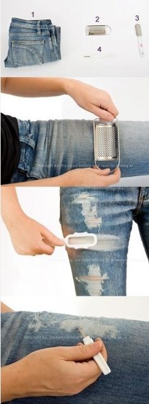 DIY Ripped Jeans: How to make Ripped Jeans Tutorial and Ideas ...