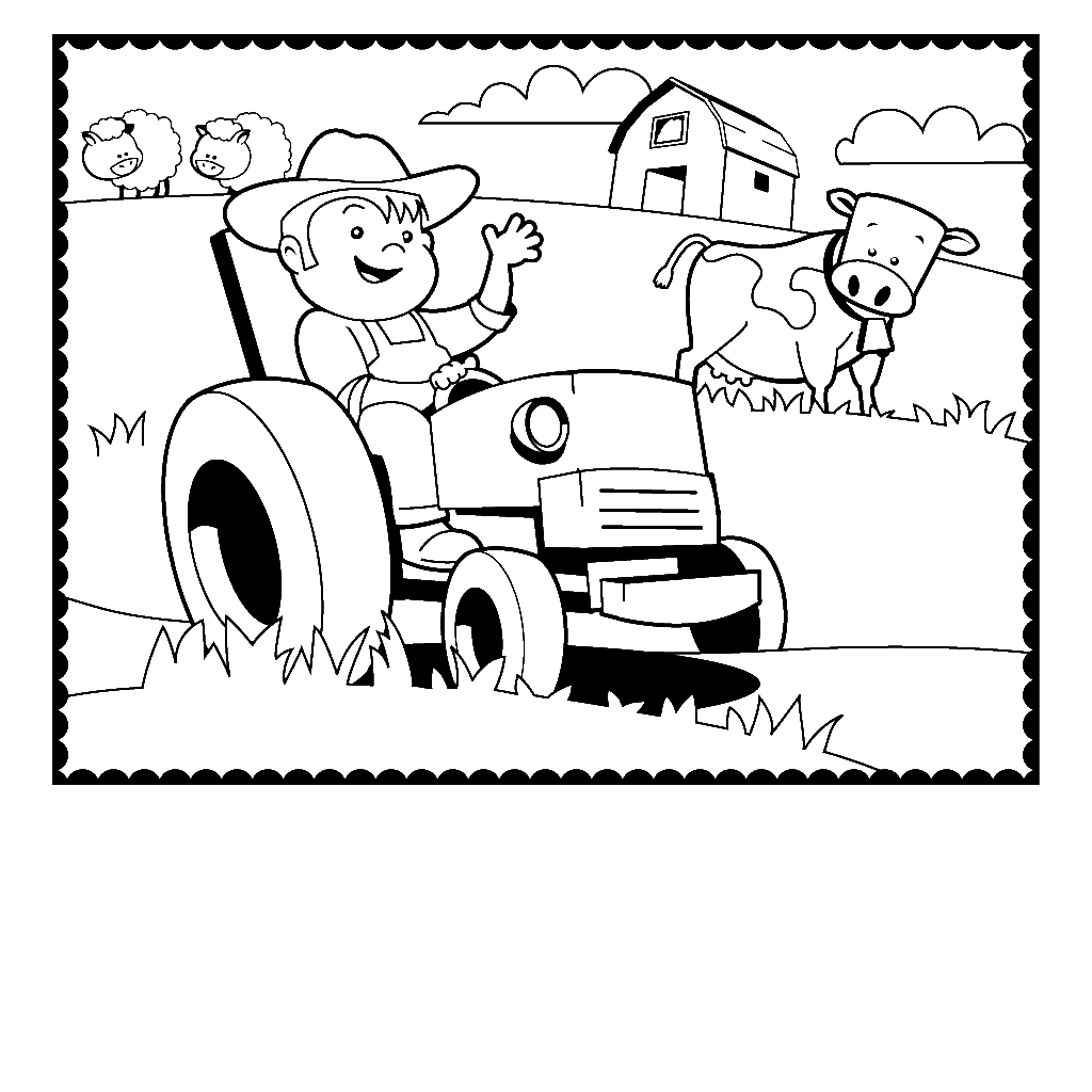 DIY Farm Crafts and Activities with 33 Farm Coloring