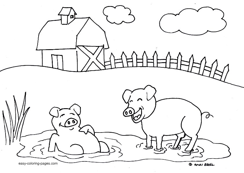 farm animals free printable coloring pages - photo #31