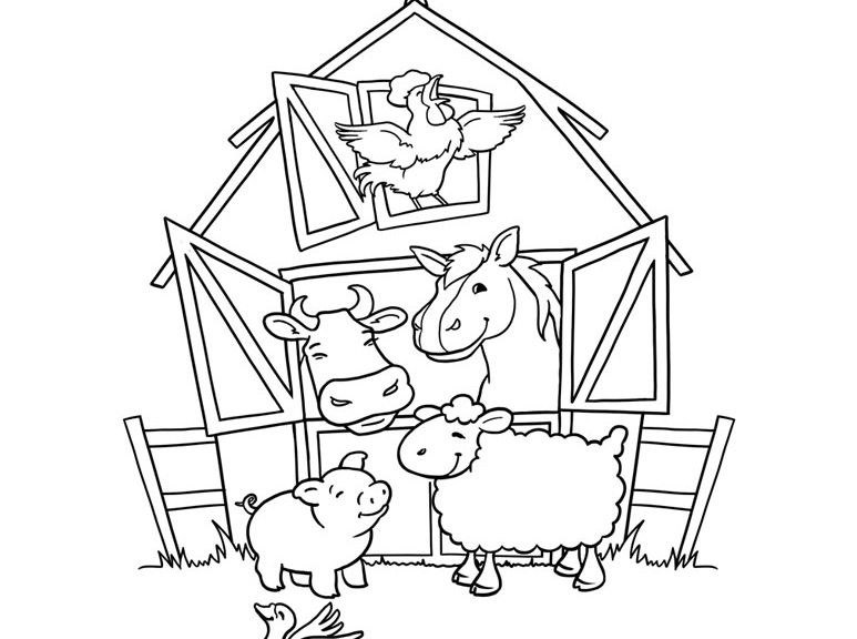DIY Farm Crafts and Activities with #33 Farm Coloring ...