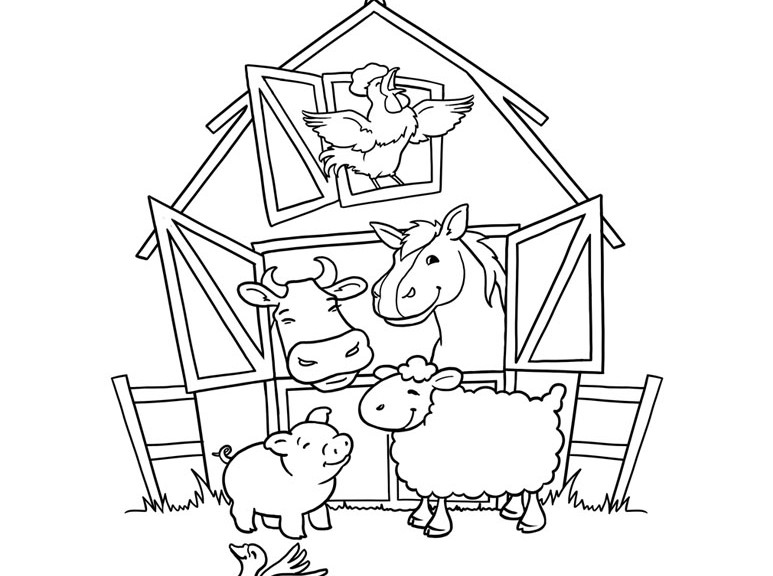 DIY Farm Crafts and Activities with 33 Farm Coloring