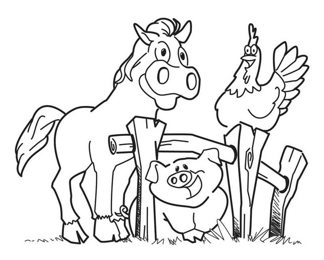 Printable Farm Animal Coloring Sheets Coloring Pages
