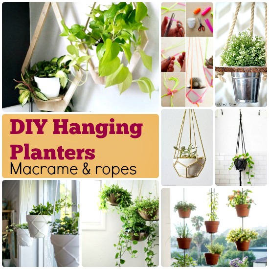 DIY hanging planter