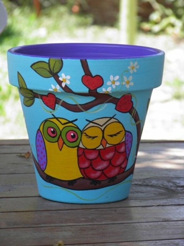 #19 DIY Painted Pots : How to Paint Pots for a Adorable Garden