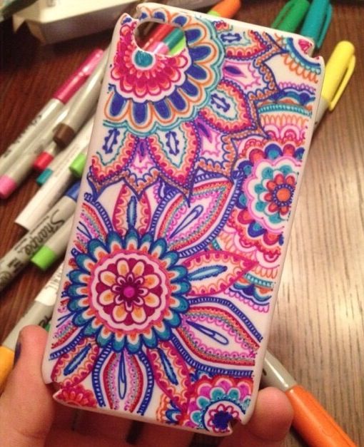 17 Super Epic Homemade Cell Phone Case Ideas To Do  Sharpie phone cases,  Diy phone case, Diy iphone case