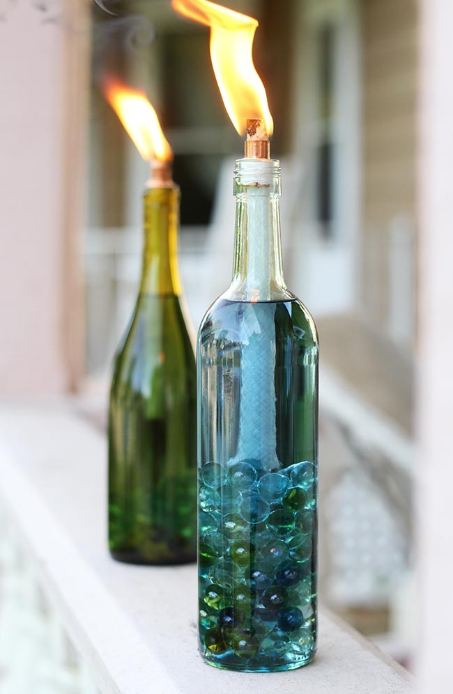 Diy 26 Attractive And Cool Bottle Crafts Easy Glass Bottle Crafts And Decor