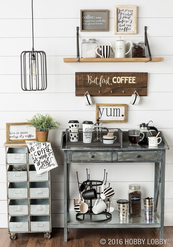 Coffee Station Fixation: 12 Quick-n-Easy Coffee Bar Ideas!