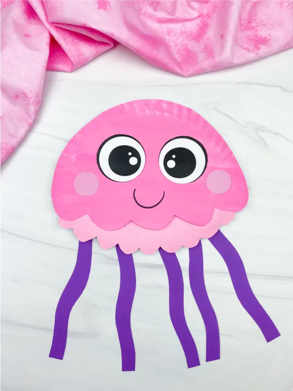 Ocean crafts Cute Paper Plate Jellyfish Craft Idea