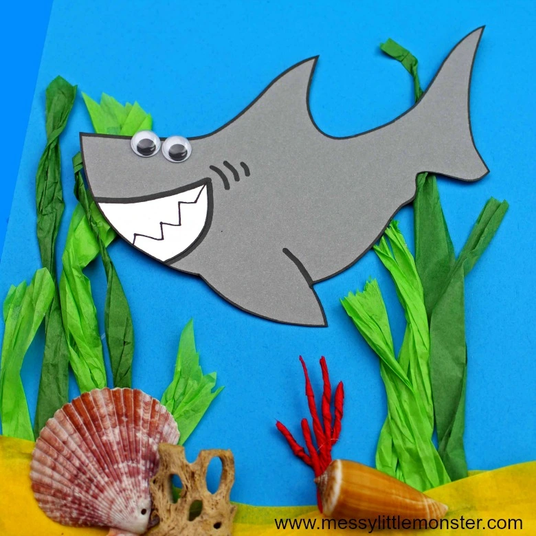 Underwater animals ocean crafts Shark