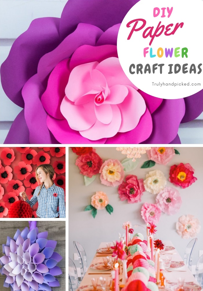 16 DIY Paper  Flower  Crafts Ideas  for Home Decor  Step by 