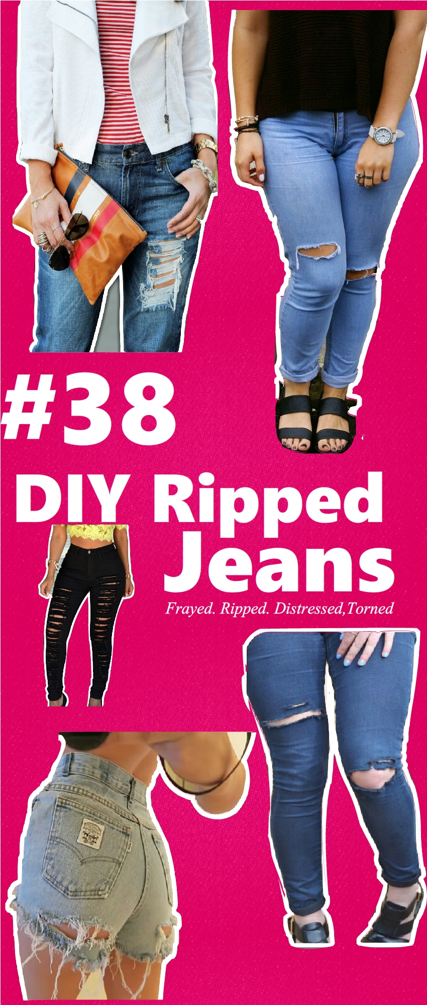 Diy Ripped Boyfriend Jeans