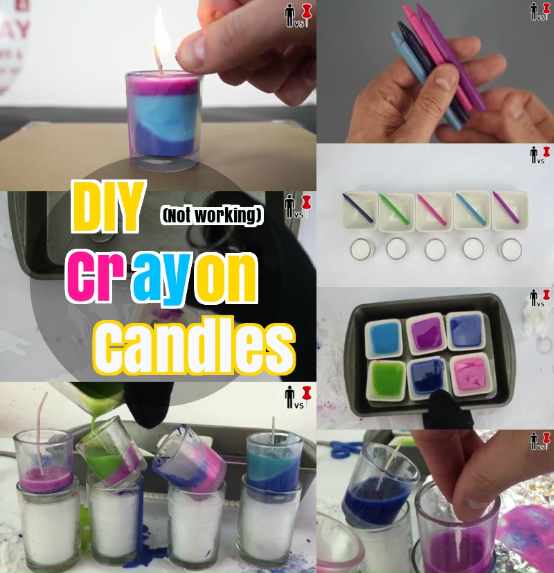 DIY Candle Craft Ideas How to Make Colorful layered Crayon Candles