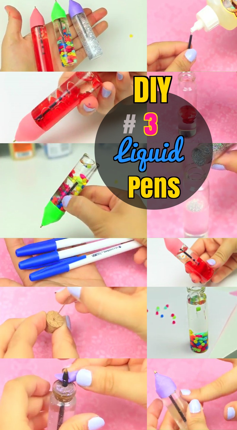 DIY Orbeez Glittering Liquid  Pens