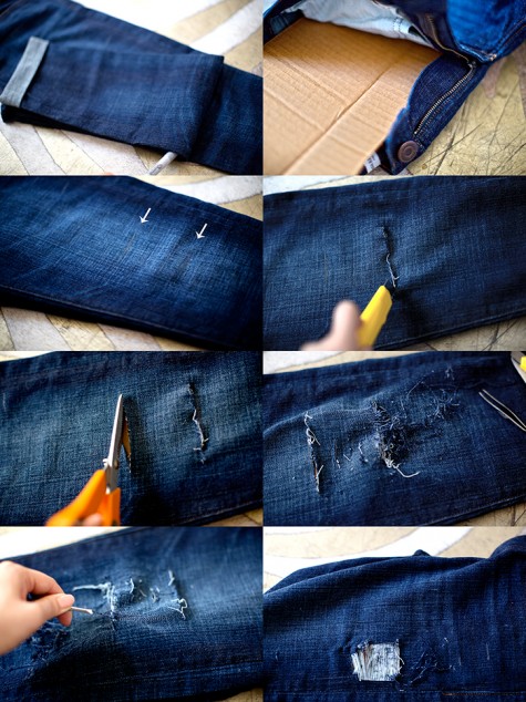 DIY Ripped Jeans 9h