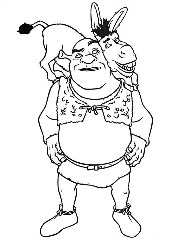 gingerbread man coloring page template shrek the third