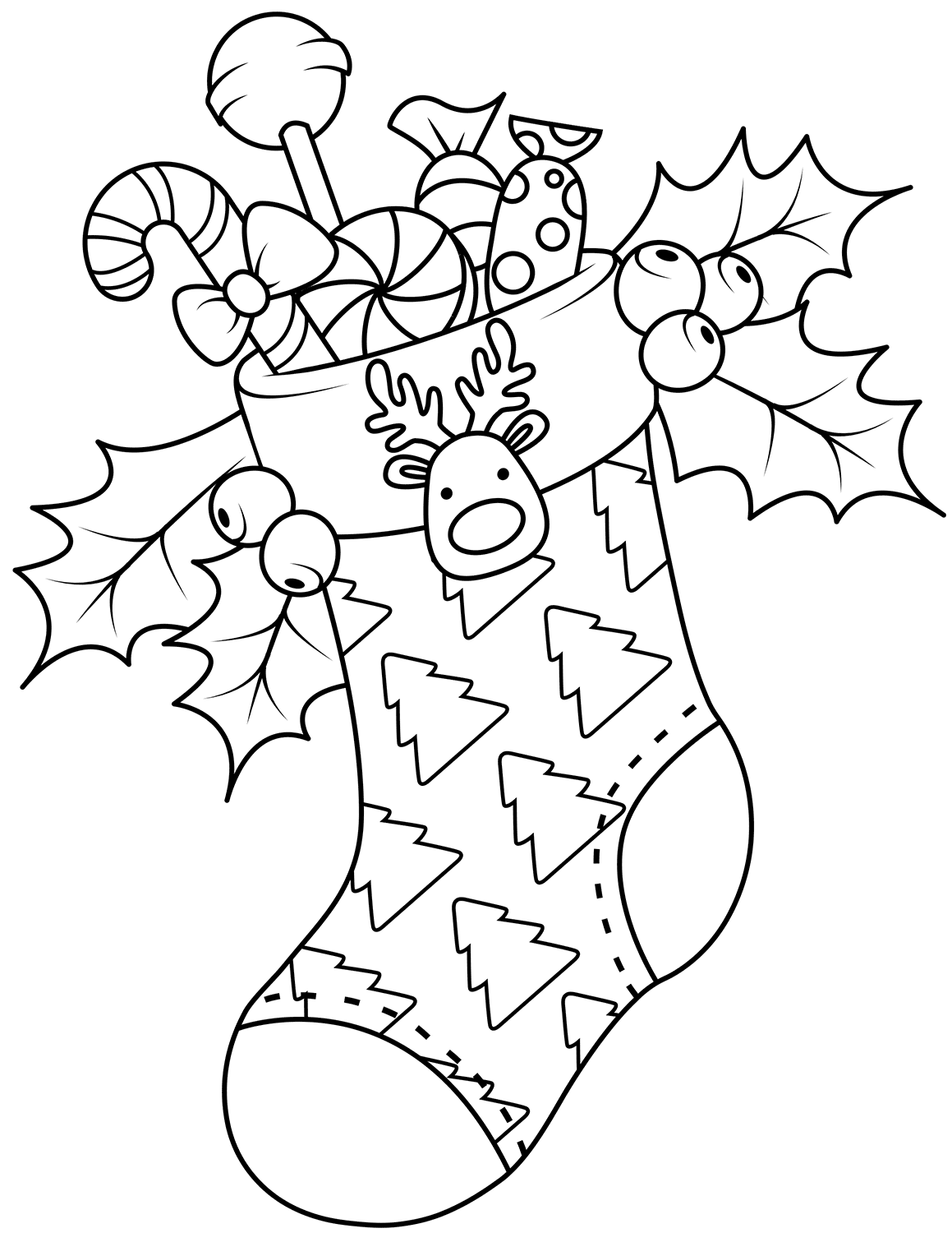 Download 48+ Sew A Christmas Stocking Free Pattern Coloring Pages PNG