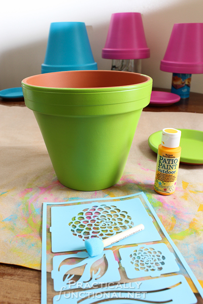 #19 DIY Painted Pots : How to Paint Pots for a Adorable Garden