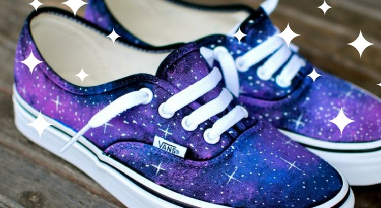 galaxy canvas shoes