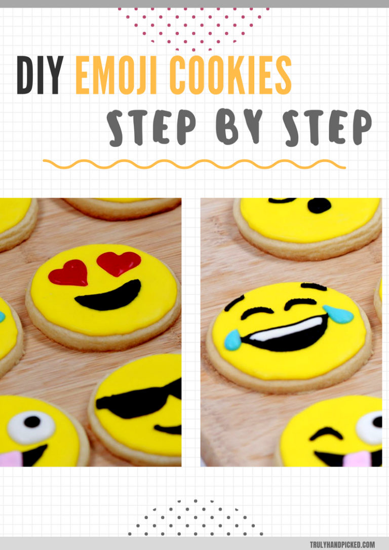 12 Quick Steps Emoji Cookies DIY Emoji Cookies { +Poop Cookies }