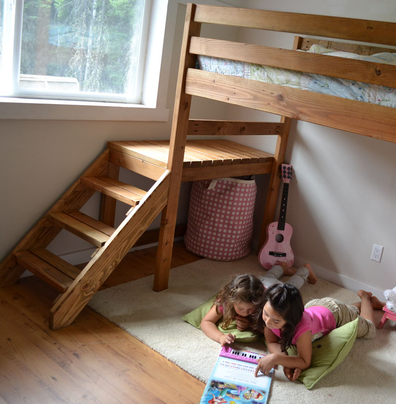 Diy Bunk Beds Loft Bed Build Plans, Diy Dog Bunk Bed With Stairs And Storage