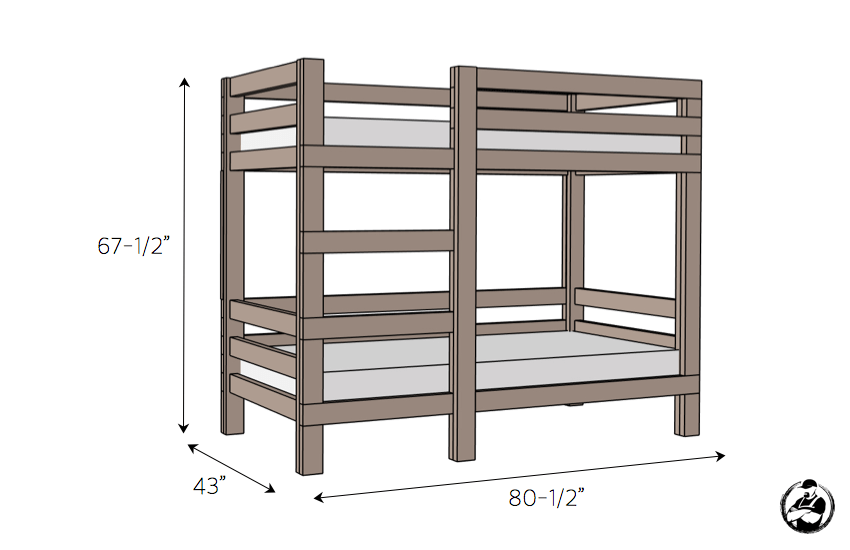Diy Bunk Beds Loft Bed Build Plans, Free Bunk Bed Plans With Stairs
